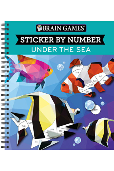 Pubn Intl Brain Games Sticker by Number Under the Sea