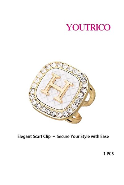 Youtrico Luxury Silk Scarf Buckle - High-End Elegant Accessory for Women