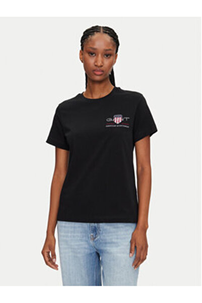 Gant Γυναικείο T-Shirt 4200277 Μαύρο