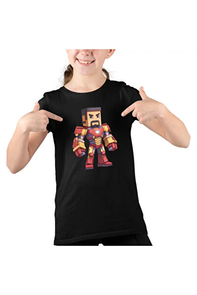 OEM Tricou Copii Fete Minecraft Iron Man Roblox