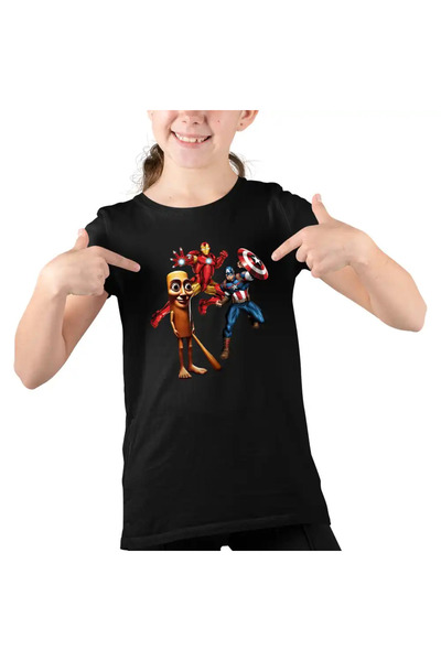 OEM Tricou Copii Fete Iron Man Tung Sahur