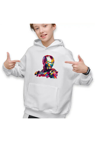 OEM Hanorac Copii Baieti Iron Man Geometric Omul Fier Otel