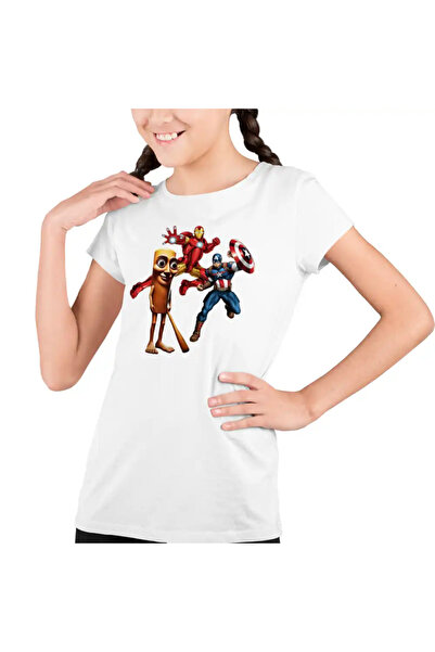 OEM Tricou Copii Fete Iron Man Tung Sahur