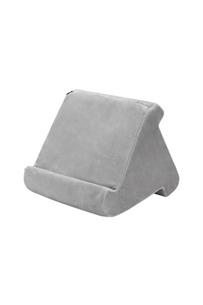 Choice1 Gray Multifunctional tablet support sponge pillow stand for reading books, tablet desktop support