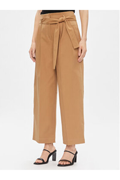 BOSS Γυναικείο παντελόνι από ύφασμα 50505609 Μπεζ