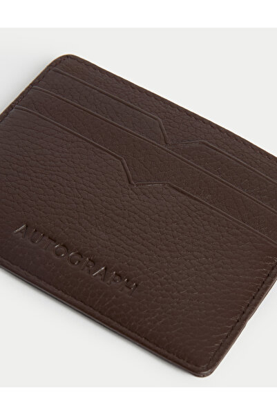 Marks & Spencer Dokulu Deri İnce Kartlık