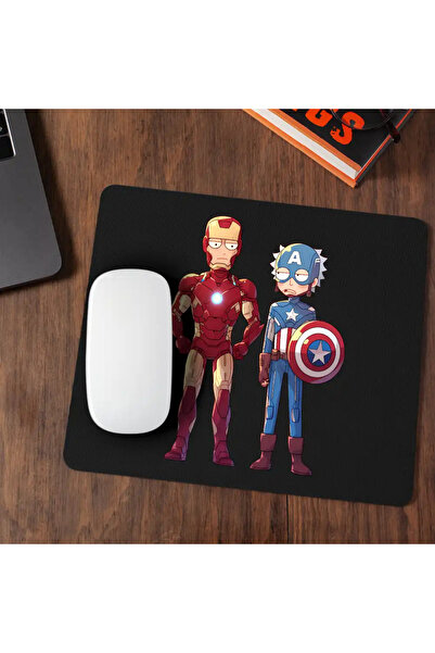 OEM Mousepad Iron Man Rick and Morty Captain America