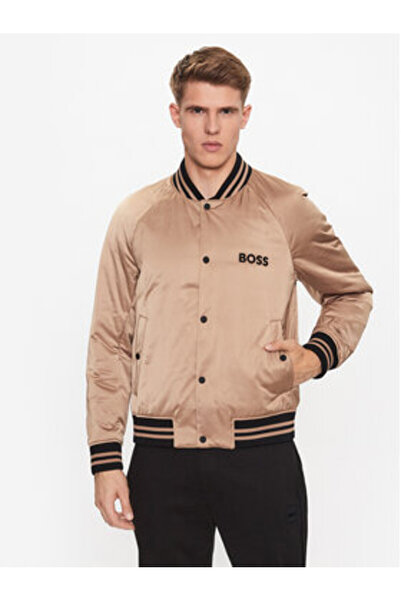BOSS Ανδρικό μπουφάν Bomber 50483945 Μπεζ