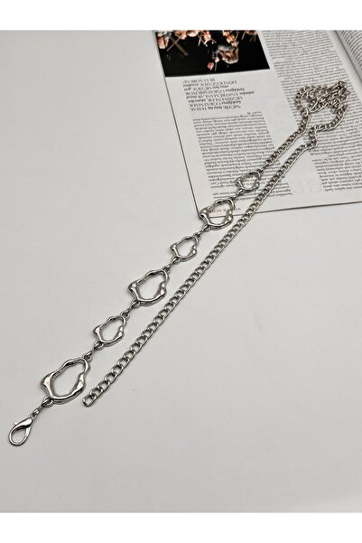 MODAM HİFA Twisted Chain Belt Women's Belt Dress Belt Waist Belt Body Belt Shirt Belt