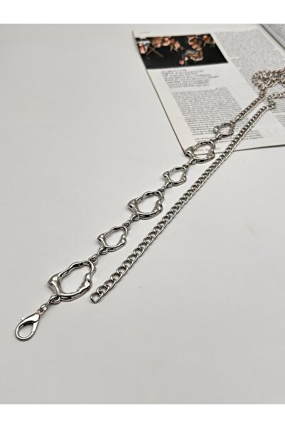 MODAM HİFA Twisted Chain Belt Women's Belt Dress Belt Waist Belt Body Belt Shirt Belt