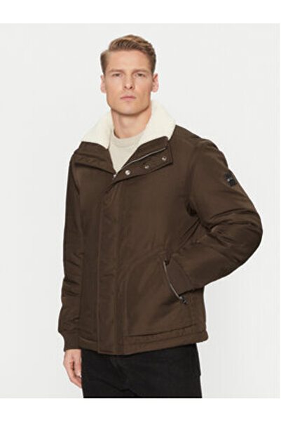 BOSS Ανδρικό Χειμερινό Μπουφάν 50523387 Πράσινο