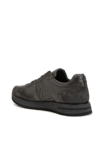 George Hogg Antrasit Erkek Deri Sneaker