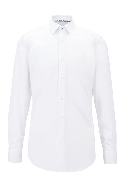 BOSS Ανδρικό Πουκάμισο 50451092 Λευκό