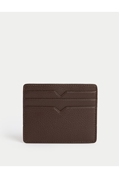 Marks & Spencer Dokulu Deri İnce Kartlık