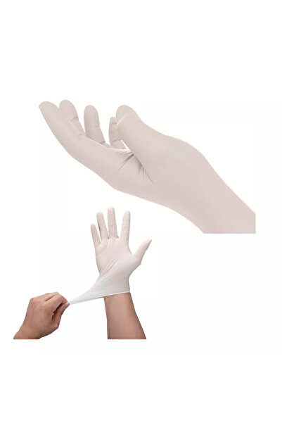 CARBOY Latex Gloves for General Use, Set of 100, White