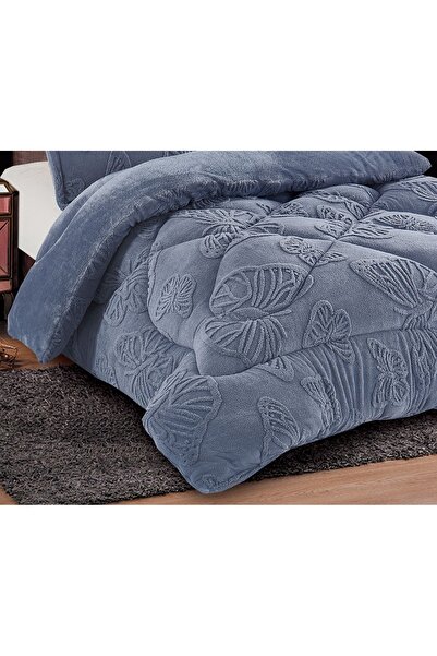 CHIRASO PILOTĂ Cocolino CHIRASO, Model Gofrat Fluturi, 3,5 kg, Pat Dublu 200x230cm și 2 Fețe Pernă 50x70