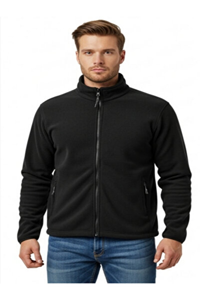 Colournights Erkek polar tam fermuar anti-pilling kışlık mont/üst