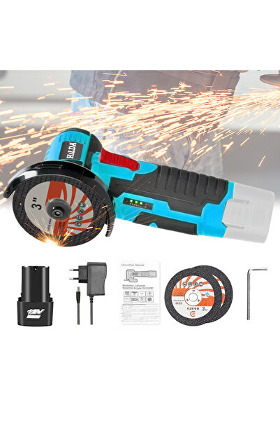 choice2 Choice EU SET 1 HILDA 12V Electric Angle Grinder 3/4 Inch Lithium Pol...