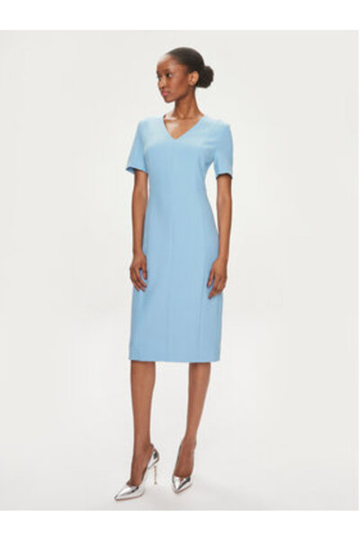 BOSS Γυναικείο Φόρεμα Casual 50490044 Ανοιχτό Μπλε