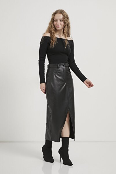 Arma Life FUSTA DE DAMA ARMALIFE 3926 CU TALIE INALTĂ, CU FĂRĂ DE PIELE, CU FĂRĂ DE PIELE