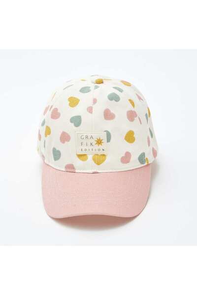KIABI Patterned canvas cap PINK