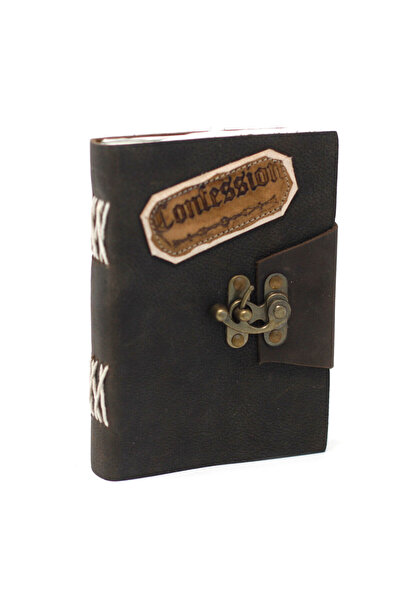 OEM Leather Diary | Handmade | CONFESSION | 18 x 13 cm