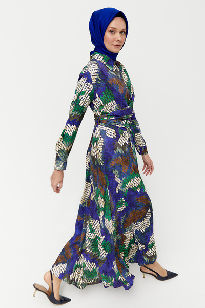 Setrms Desenli Floş Elbise