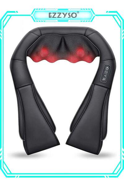 EzzySo جهاز تدليك الرقبة مع جهاز تدليك شياتسو حراري للرقبة والظهر والكتف والق...