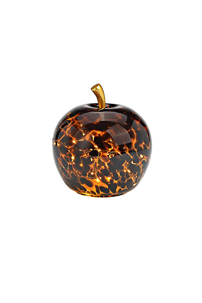 CHRISTMAS GIFTS Mar decorativ maron cu 30 leduri 22x14 cm