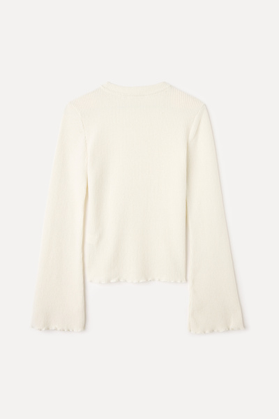 Mudo Twill Blouse with Loose Sleeves