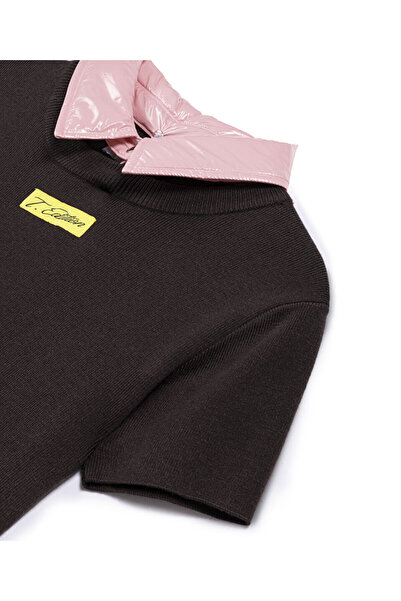 Twist KONTRAST YAKA TRİKO ELBİSE