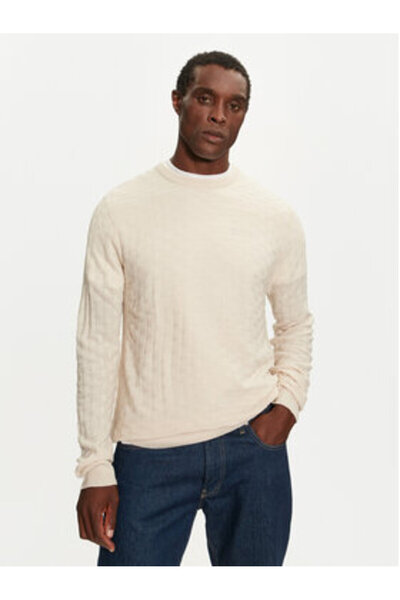 Brave Soul Ανδρικό Πουλόβερ MK-248BURKE Μπεζ