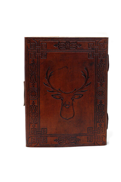 OEM Vintage Leather Diary | Handmade | DEER | 20 x 15 cm