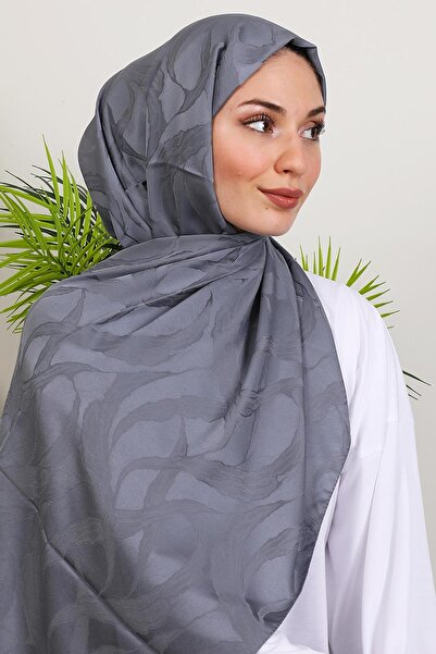 GİYZAMİLA Dina Jakar Shawl Dark Gray