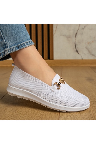 BMoD Women's white espadrilles with a decorative accessory MOD13055