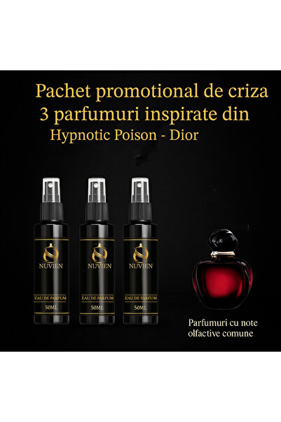Nuvien Set of 3 Perfumes 50ml – Inspired by Hypnotic Poison