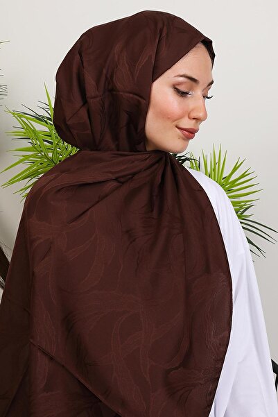 GİYZAMİLA Dina Jakar Shawl Bitter Brown