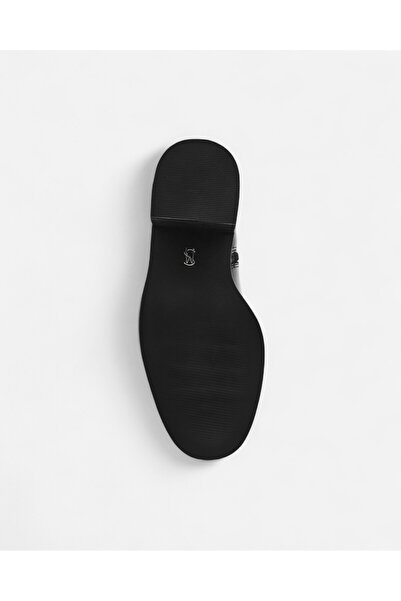 Steve Madden SLENDER BLACK LEAT Kadın Siyah Topuklu Bot SLENDER