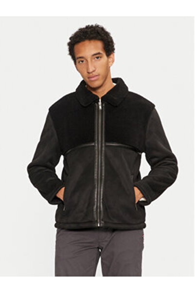 Brave Soul Ανδρικό Δερμάτινο Μπουφάν MJK-SALTBLACK Μαύρο