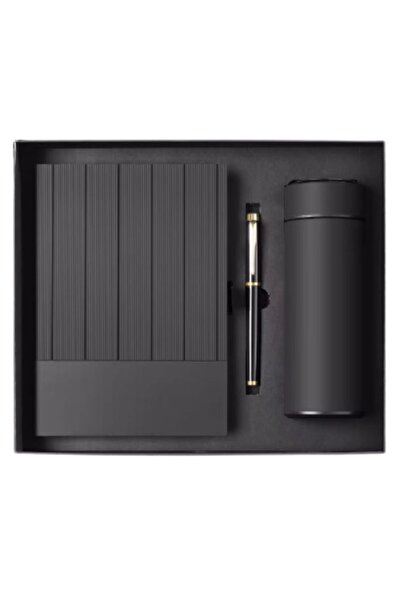 XTERRA Set cadou cu agendă, pix și cană termos neagră