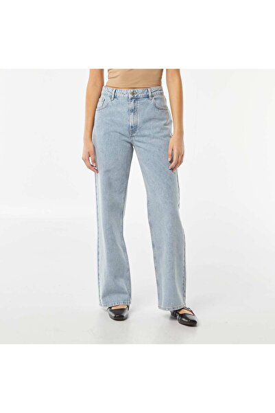 KIABI Wide-leg jeans BLUE