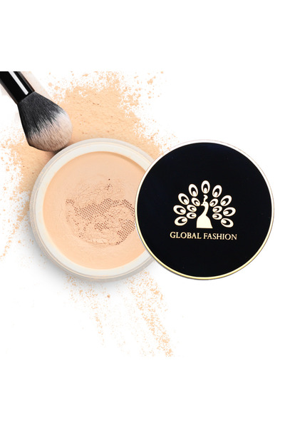 global fashion بودرة تثبيت الهواء 10 جرام - خفيفة الوزن، تتحكم في الزيوت، لمس...