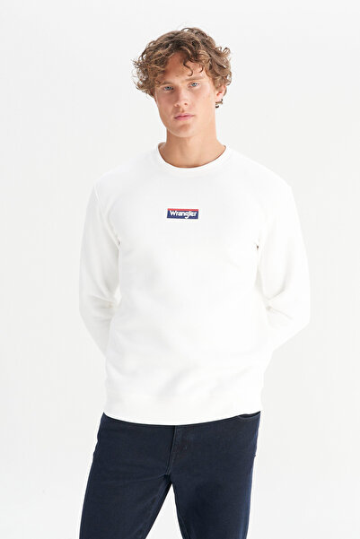 WRANGLER Pamuklu Regular Fit Normal Kesim Bisiklet Yaka Logo Detaylı Sweatshirt