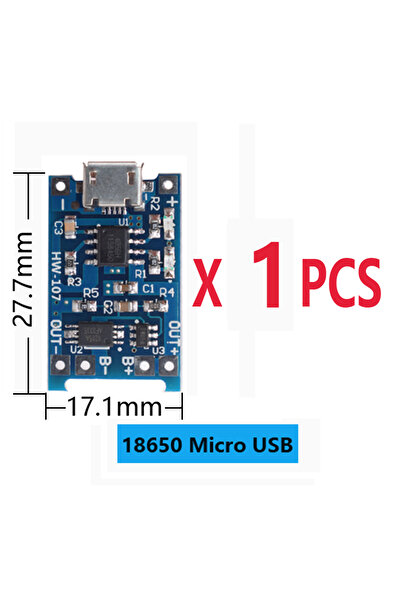 choice2 18650 ميكرو 1 قطعة ميكرو تايب سي يو إس بي 5 فولت 1 أمبير TP4056 وحدة ...