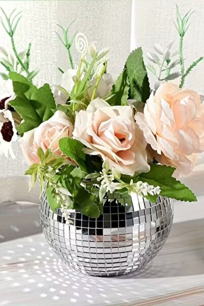 Buffer ®   Square Silver Glass Mosaic Tiles Stickers Handcrafted Square Glass Tiles Self Adhesive Mirrored