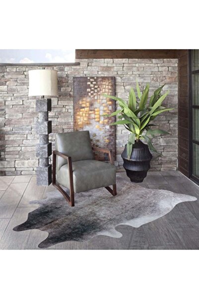 LUNA HOME Tucson Timbers fur-look rug, 155x190 cm