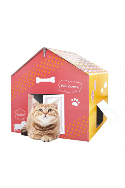 CARBOY Casă pentru Pisici, Carton, Roz