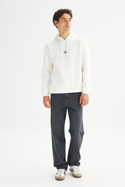 Lee Pamuklu Regular Fit Normal Kesim Kapüşonlu Logo Detaylı Sweatshirt