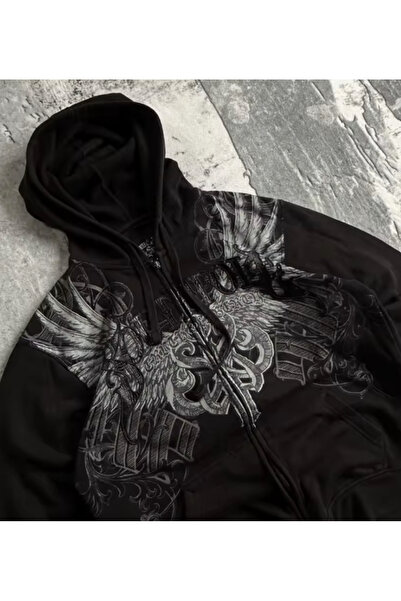 Köstebek South Pole Gothic Wings Unisex Kapüşonlu