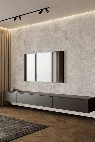 dreamwall Açık Gri Mermer Dokulu Minimal Tekstil Duvar Kağıdı